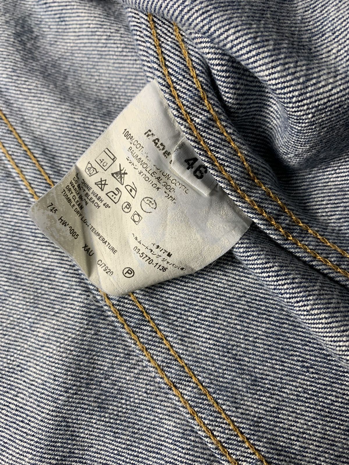 Helmut Lang 1990s Helmut Lang Denim Jacket Size US S / EU 44-46 / 1 - 8 Thumbnail