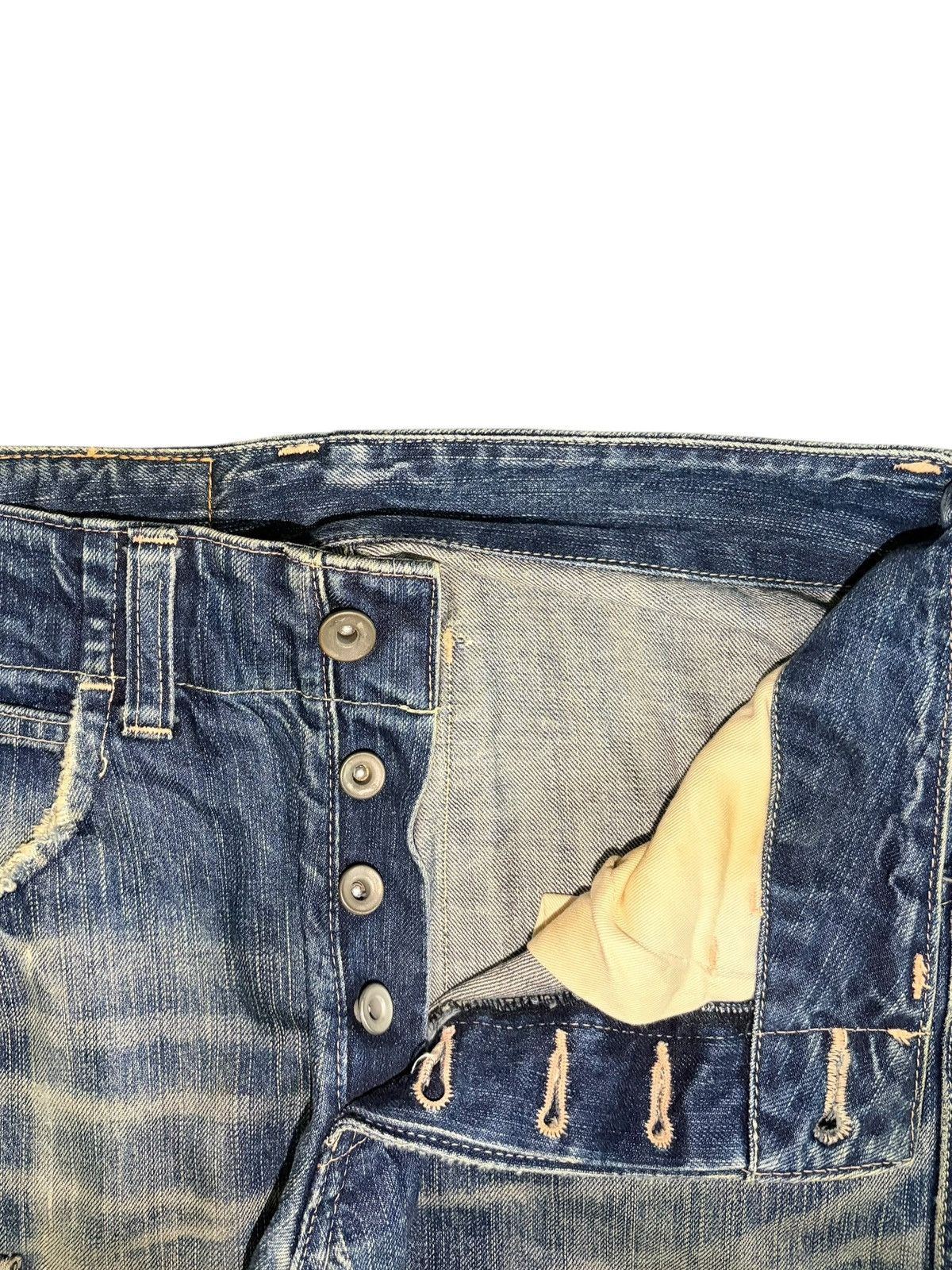 Johnbull Vintage Japanese Johnbull Distressed Cargo Jeans Size 28" / US 6 / IT 42 - 5 Thumbnail