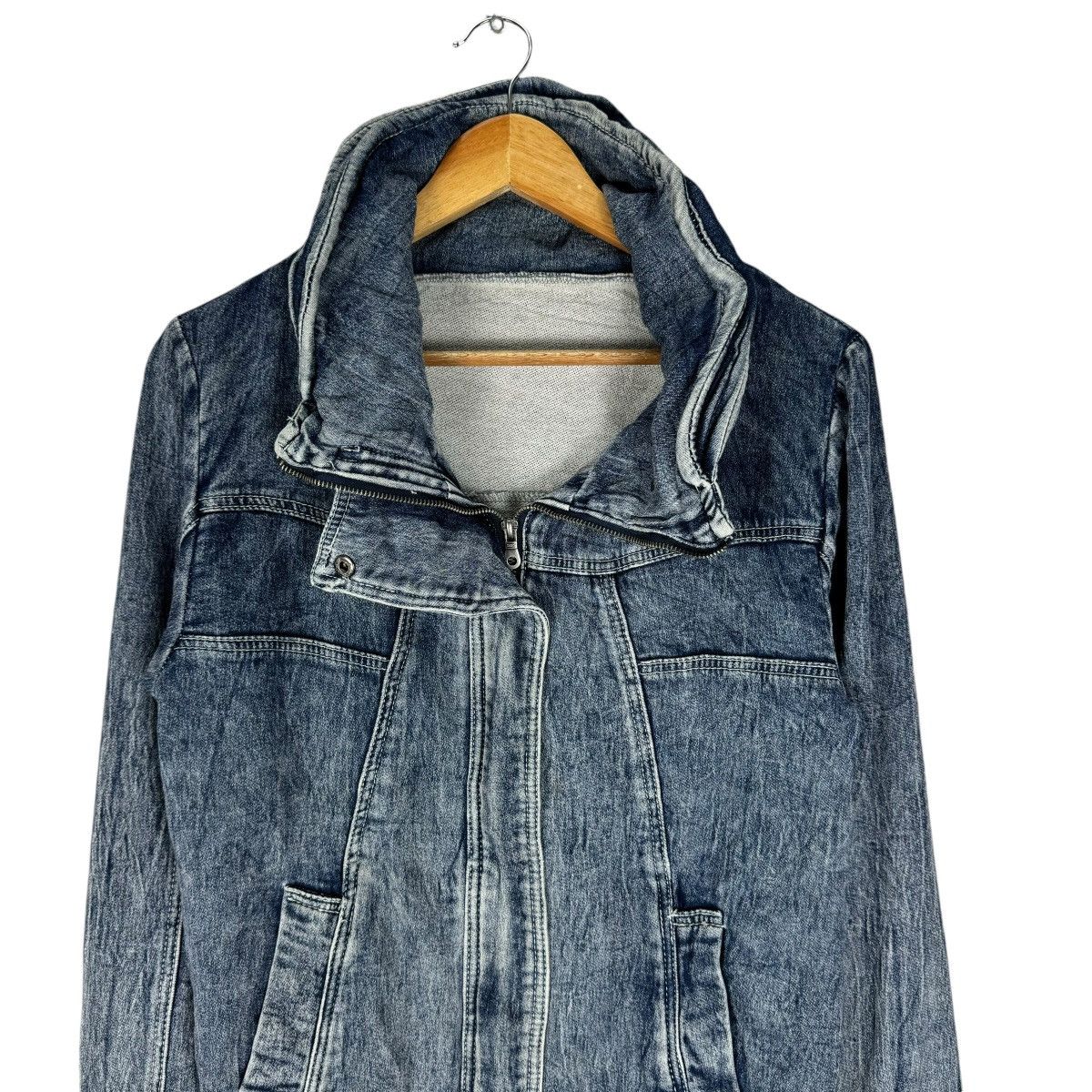 If Six Was Nine ☀️PRIVATE PAUSE BONO DENIM ZIPPER JACKET Size US L / EU 52-54 / 3 - 3 Thumbnail