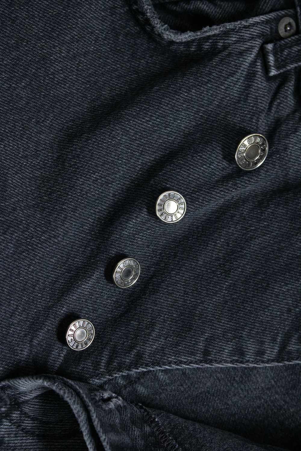 Agolde Agolde, wide leg criss cross jeans in black Size 29" - 7 Thumbnail
