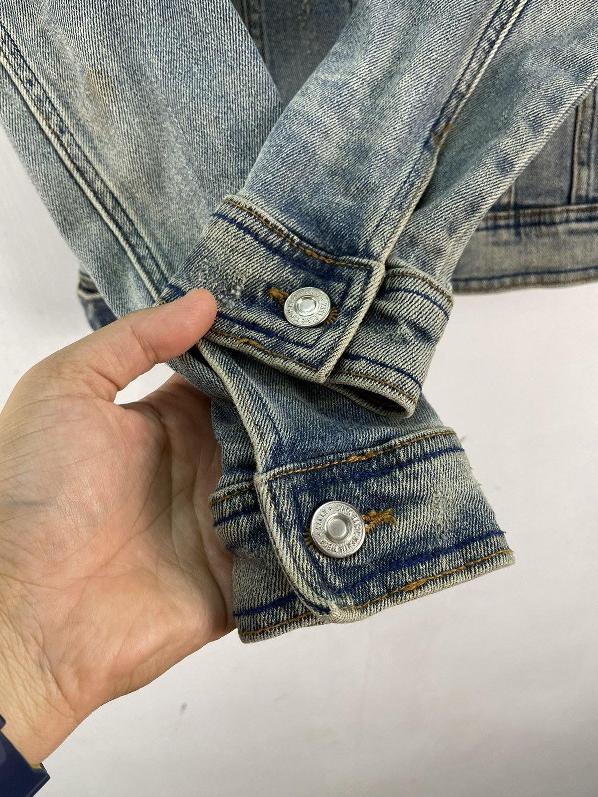 Zara Zara Women Trucker Denim Jacket Faded Wash Distressed Size S / US 4 / IT 40 - 4 Thumbnail