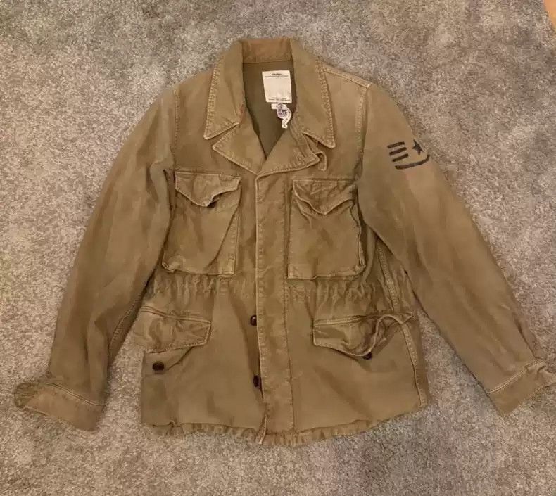 VISVIM ACHSE JKT DMGD CHINO M43 jacket jacket - Light Jackets