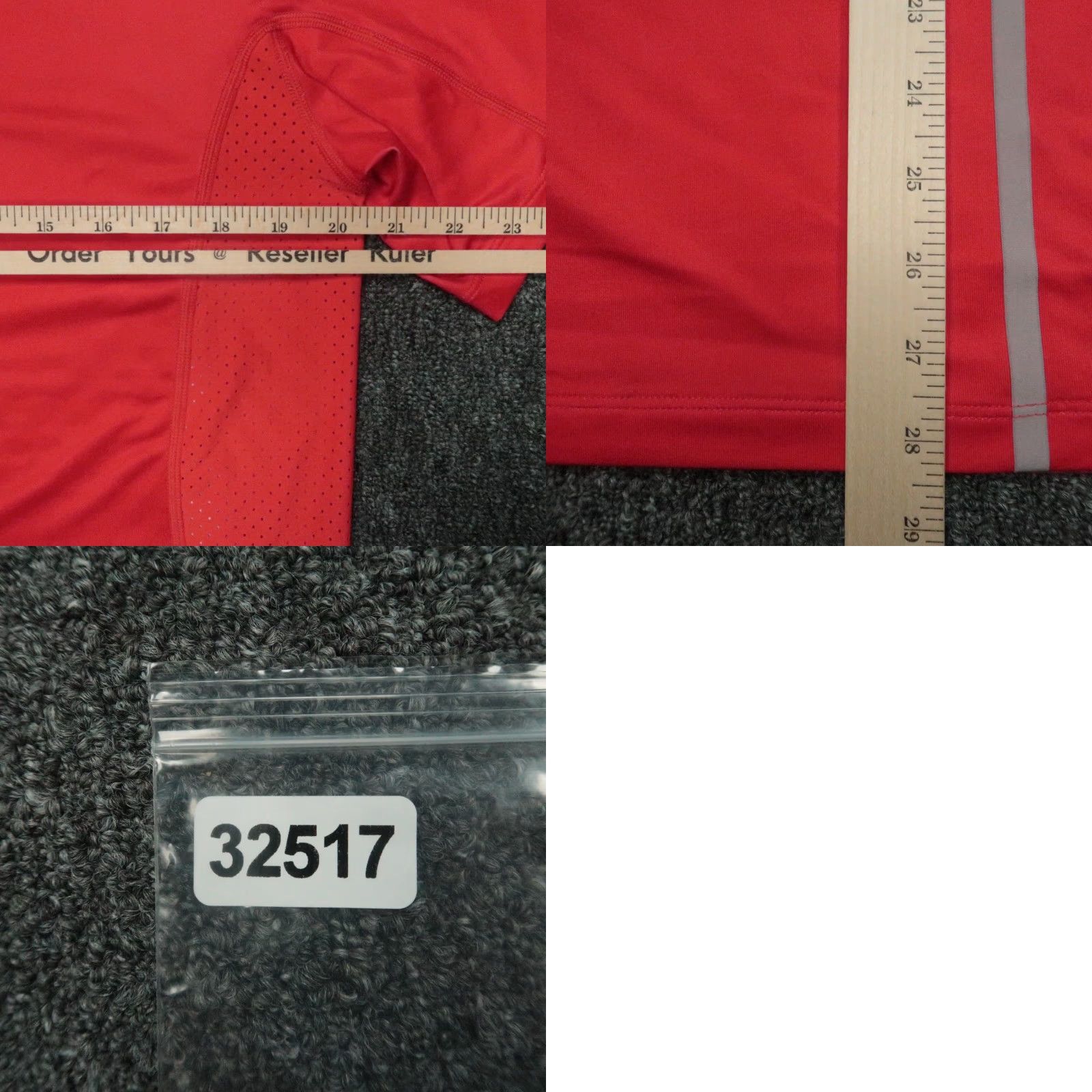 Nike Nike Tiger Woods Dri Fit Shirt Mens Small Red Stripe Short Sleeve Size US S / EU 44-46 / 1 - 8 Thumbnail