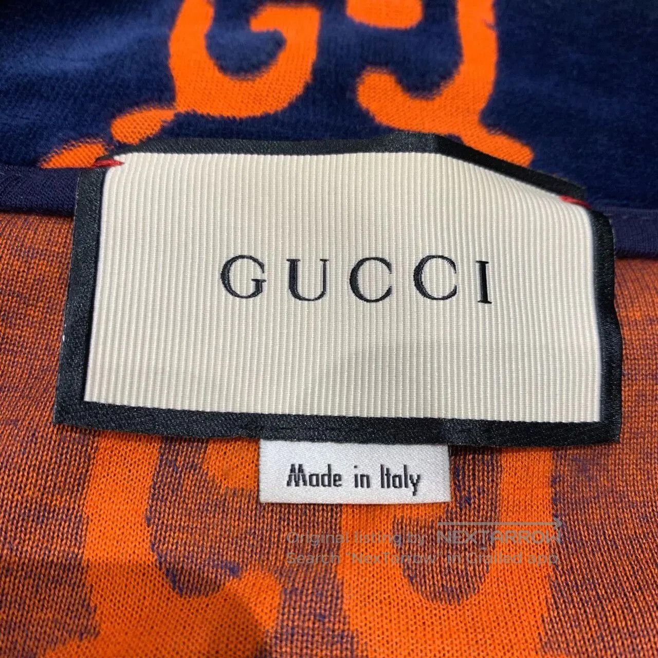 Gucci gucci blue and orange double g velvet jacket. Size US XL / EU 56 / 4 - 6 Thumbnail