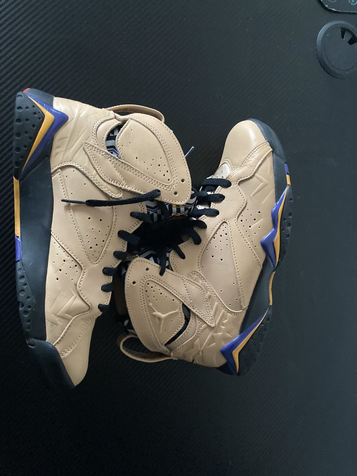 Jordan Brand Jordan Men's 7 Retro Afrobeats Vachetta Tan/Black-Taxi Size US 8.5 / EU 41-42 - 6 Thumbnail
