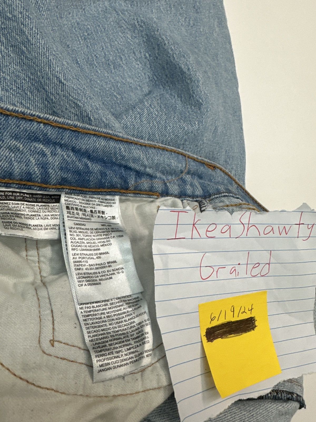 Levi's Levi 505 Light Wash 34x32 Size US 34 / EU 50 - 5 Thumbnail
