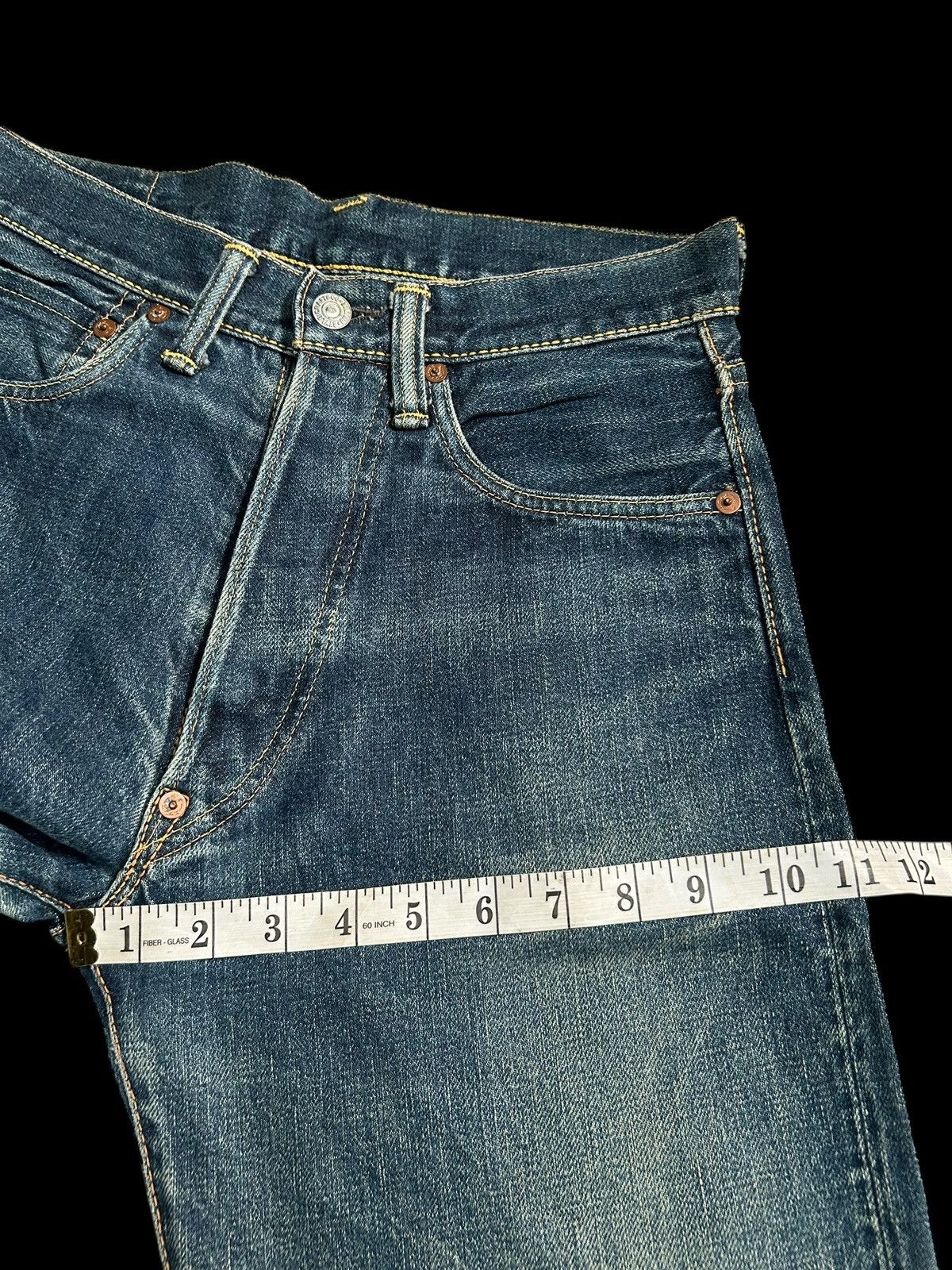 Japanese Brand × Kapital × Vintage Vintage EVIS Selvedge Distressed Short Denim Jeans Size US 28 / EU 44 - 20 Thumbnail