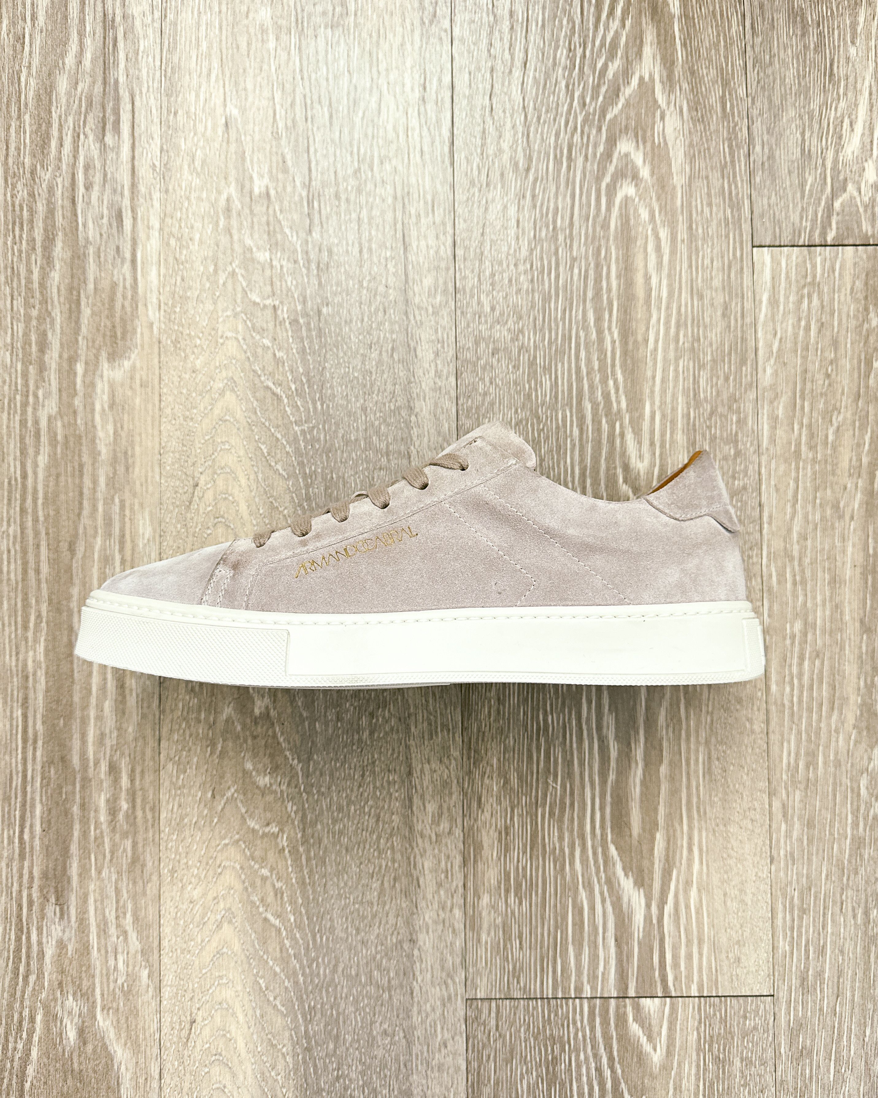 Armando Cabral Armando Cabral Taupe Suede Leather Sneakers Men's 43 Low Top Size US 10 / EU 43 - 7 Thumbnail