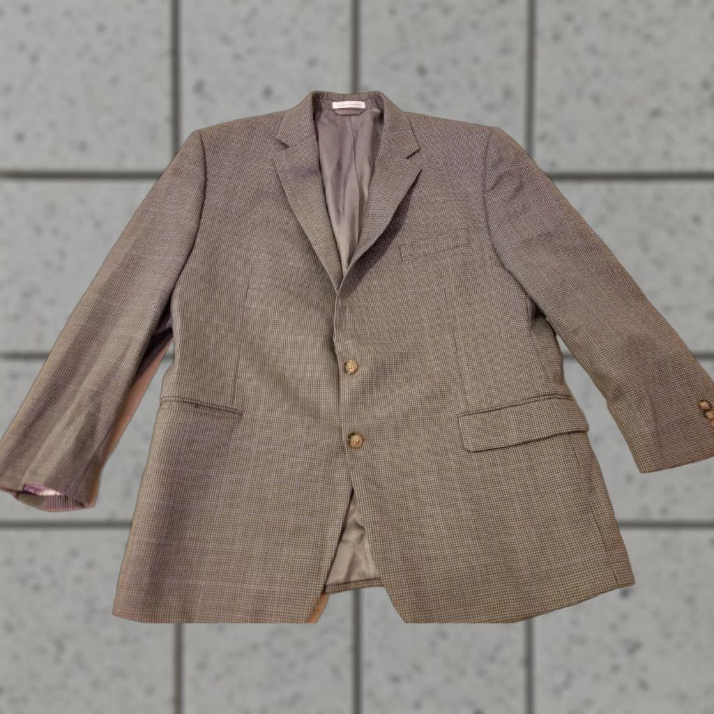Ralph Lauren VINTAGE Polo Ralph Lauren Blazer Wool Jacket 46R Grey Mens Wool Blazer 2 Piece Modern Fit Size US XXL / EU 58 / 5 - 1 Thumbnail