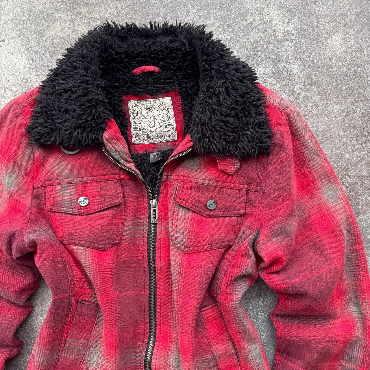Fox Racing Fox Racing Vintage Y2K Faux Fur Jacket Size L / US 10 / IT 46 - 7 Thumbnail