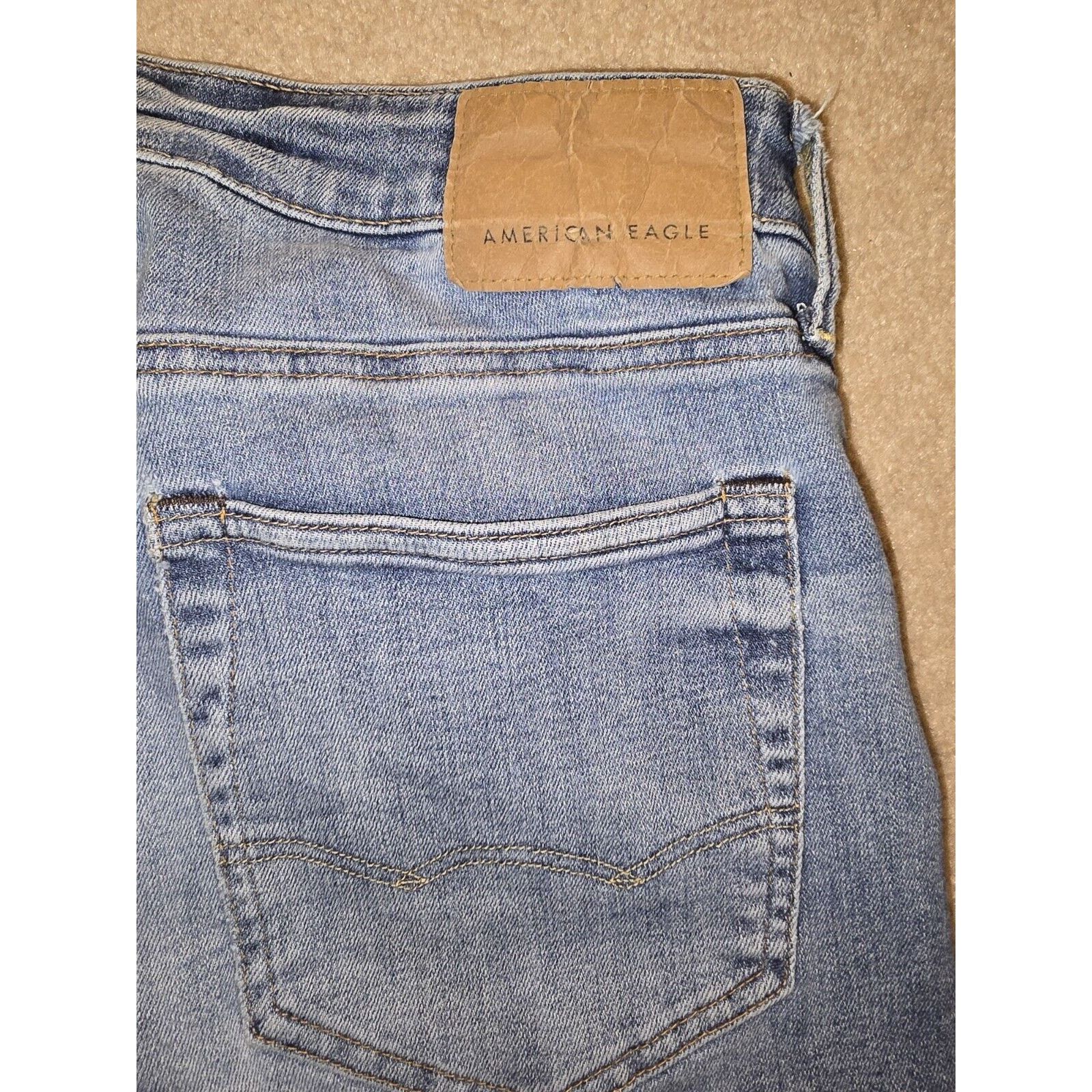 American Eagle Outfitters American Eagle Jeans Mens 32x32 Original Straight Blue Denim Size US 32 / EU 48 - 6 Thumbnail
