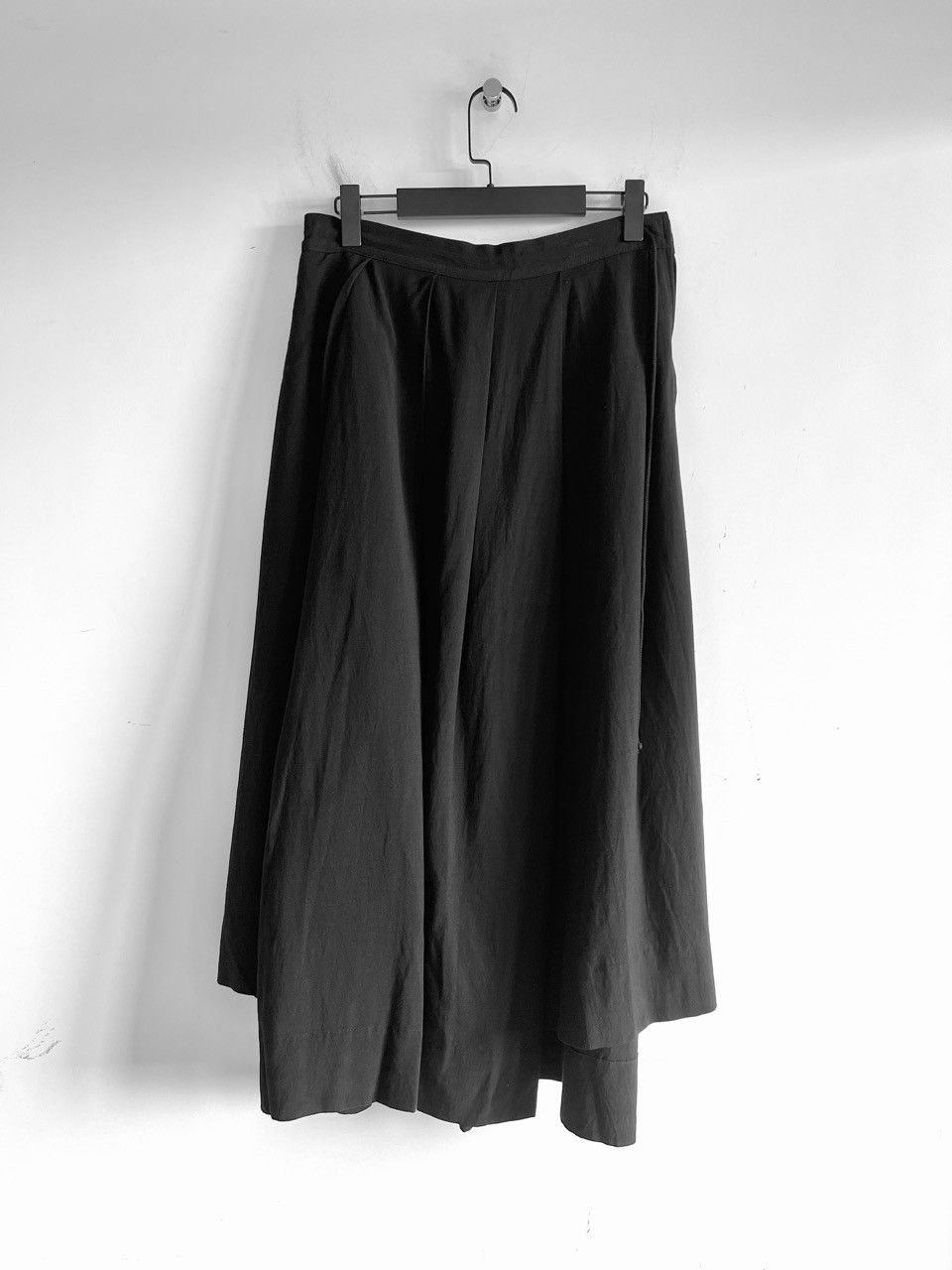 Yohji Yamamoto Yohji Yamamoto - POPLIN UNBALANCED TUCK SKIRT HAKAMA PANTS Size 31" - 6 Thumbnail