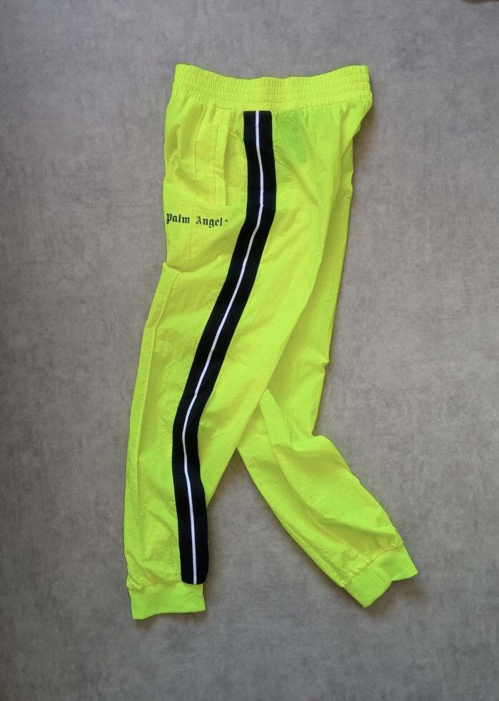 Palm Angels Palm Angels Side Striped Neon Polyamide Logo Track Pants Size US 30 / EU 46 - 1 Thumbnail