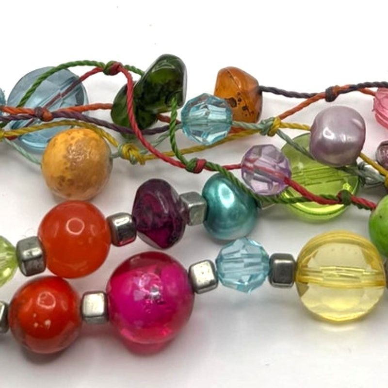 Other Blue & Green Beaded Layered Necklace (SIZE) Size ONE SIZE - 3 Thumbnail