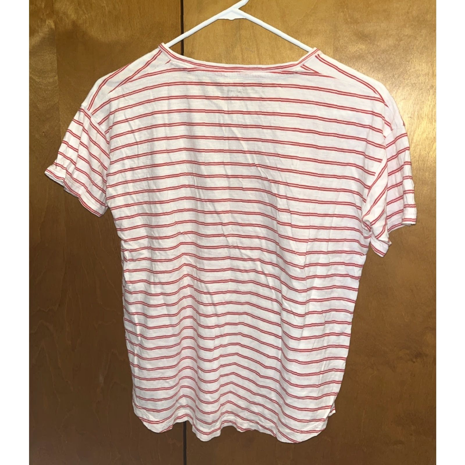 Madewell Madewell Women's T-Shirt Small Cotton Organic Jersey Striped Pullover Casual Travel Workwear Size S / US 4 / IT 40 - 3 Thumbnail