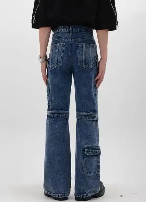 VIBE Micro-flare jeans with retro unique pockets Size US 34 / EU 50 - 5 Thumbnail