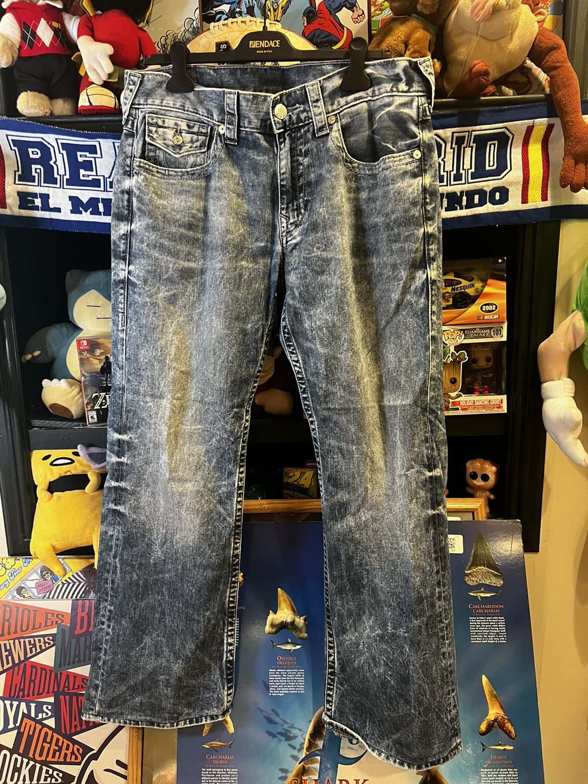 True Religion × Vintage Y2K Tue Religion Bootcut Jeans Size US 34 / EU 50 - 5 Thumbnail