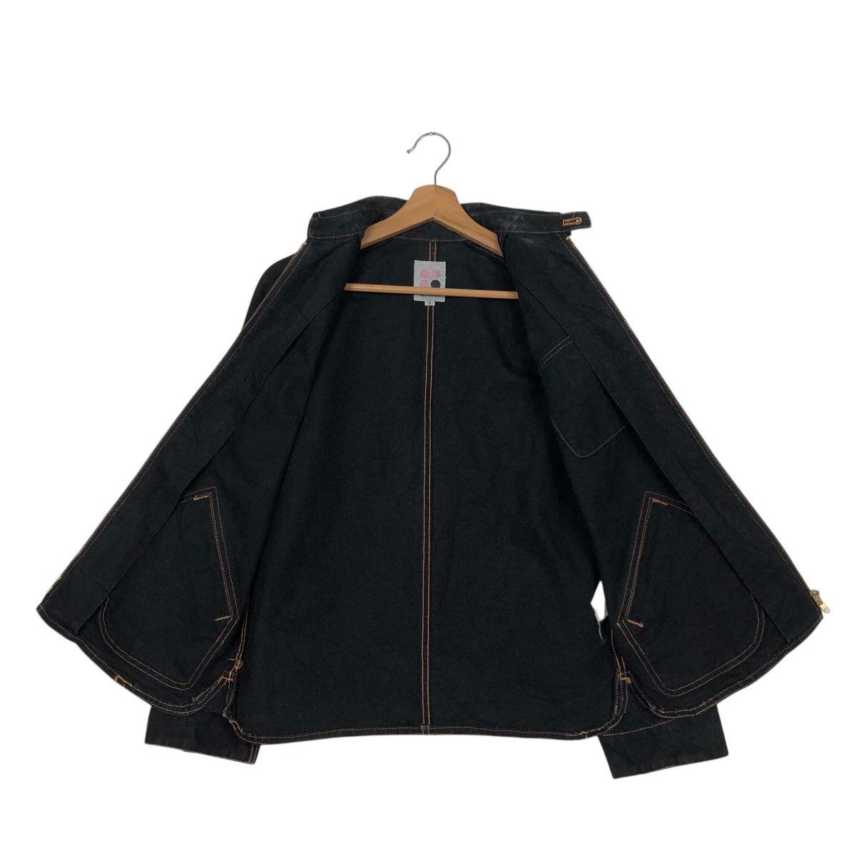 Japanese Brand United Arrows Pink Label Black Zip Workwear Jacket Size US S / EU 44-46 / 1 - 14 Thumbnail
