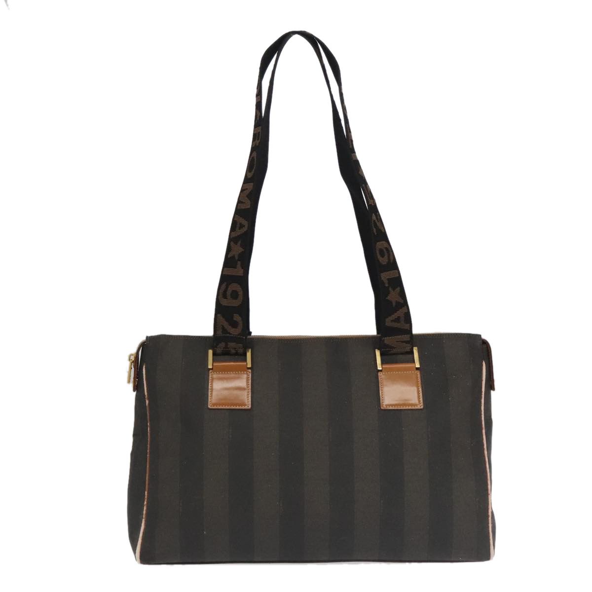 Fendi Pequin Brown Canvas Travel Bag (Pre-Owned) Size ONE SIZE - 1 Thumbnail