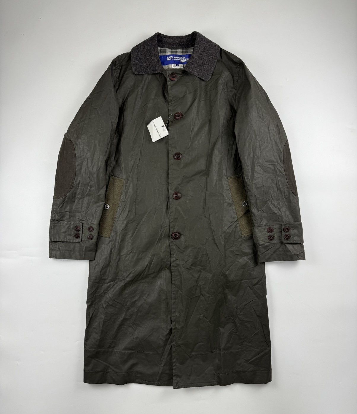 Junya Watanabe Junya Watanabe Hervier F/W’16 Elbow Patch Wax Coated Coat Size US S / EU 44-46 / 1 - 2 Thumbnail
