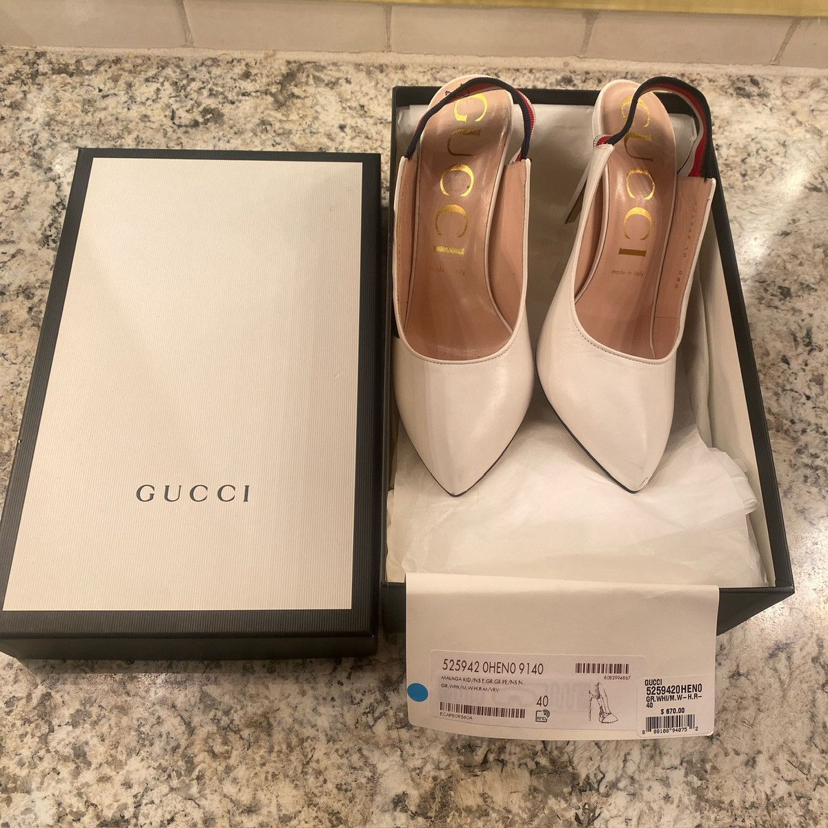 Gucci heels 👠 with everything included