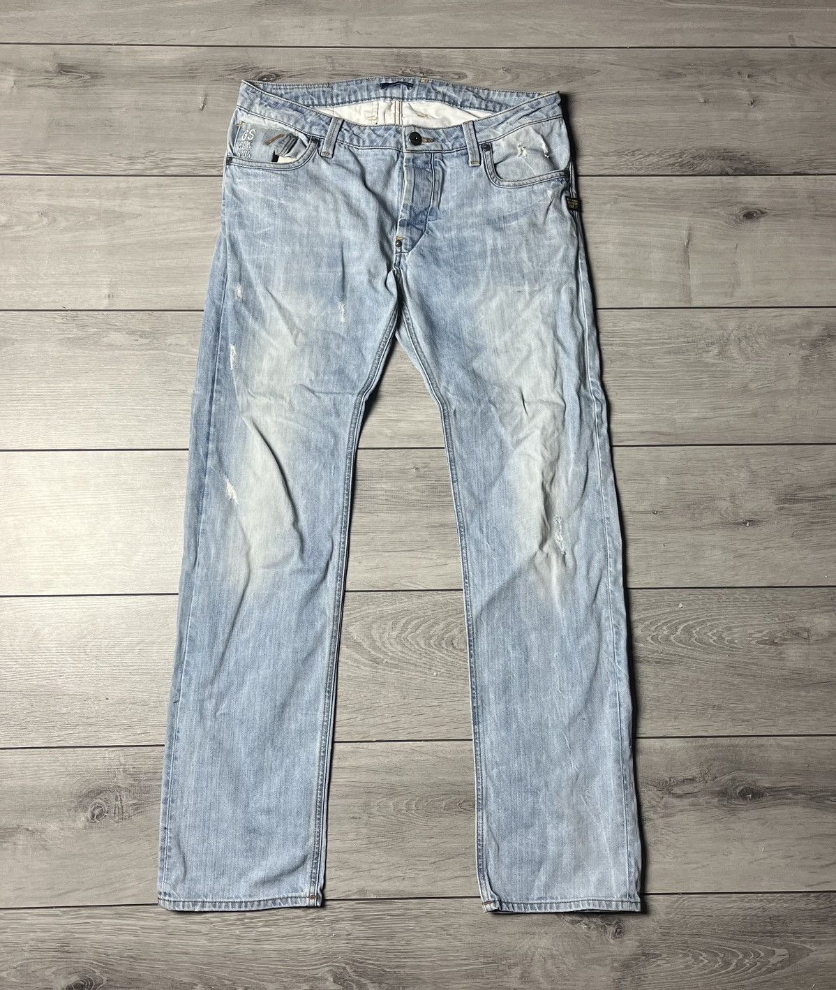 G-Star G star raw denim jeans y2k zipper size 34/34 Size US 34 / EU 50 - 1 Thumbnail
