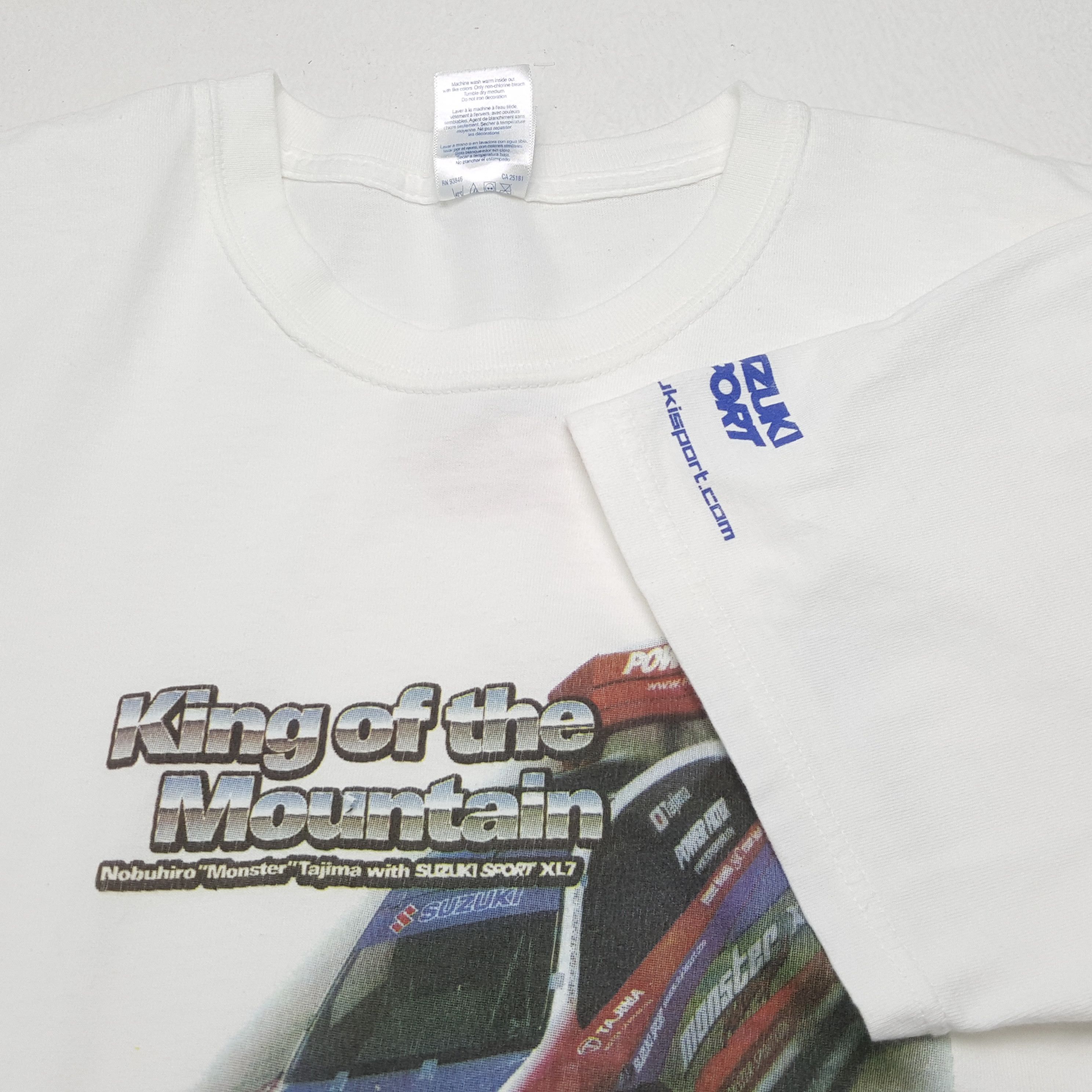Vintage MONSTER SUZUKI SPORTS Racing Cars Design Tshirt Size US L / EU 52-54 / 3 - 7 Thumbnail