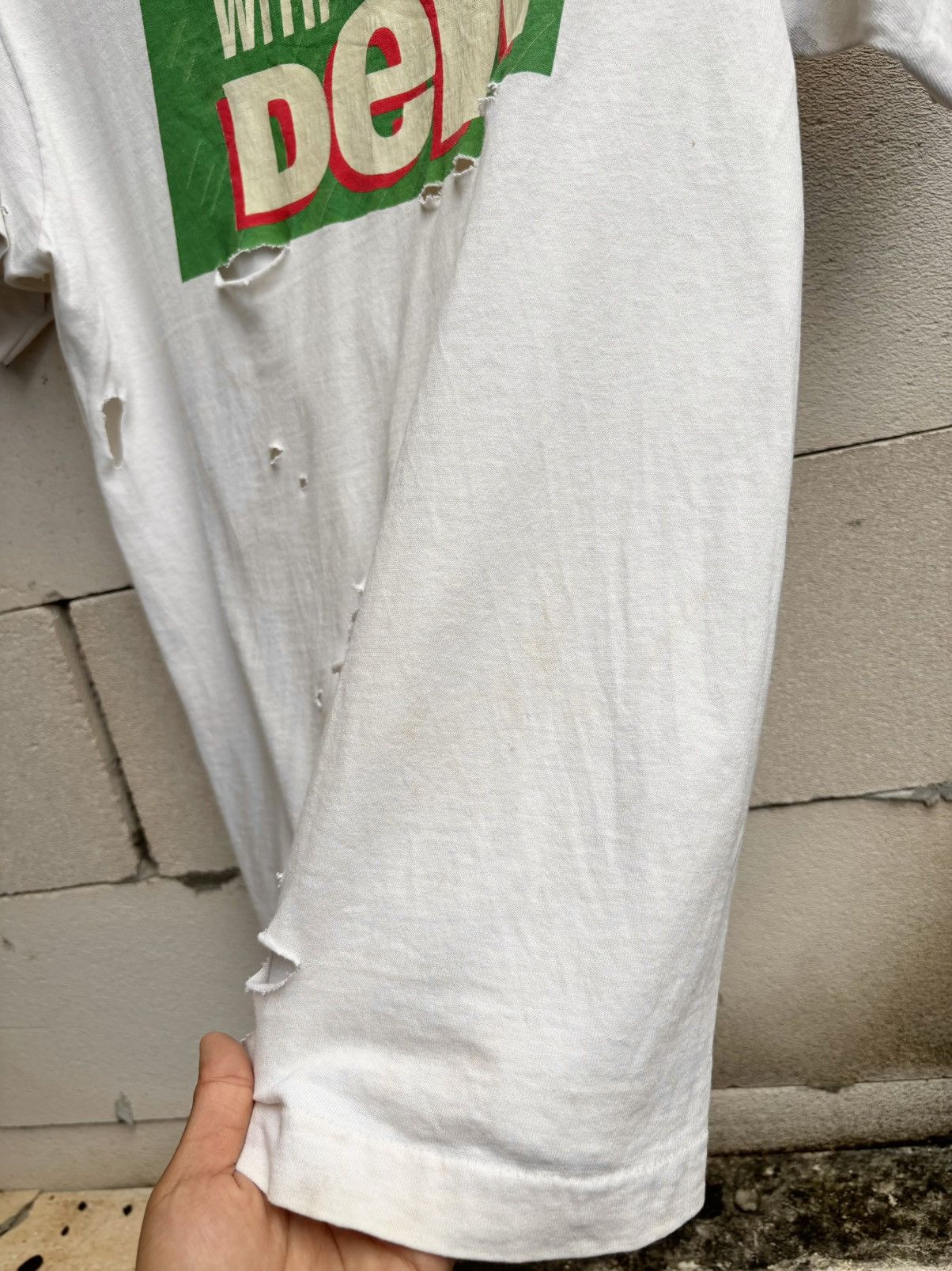 Vintage Thrashed Distressed MOUNTAIN DEW 90s T Shirt ERD Grunge Size US S / EU 44-46 / 1 - 7 Thumbnail