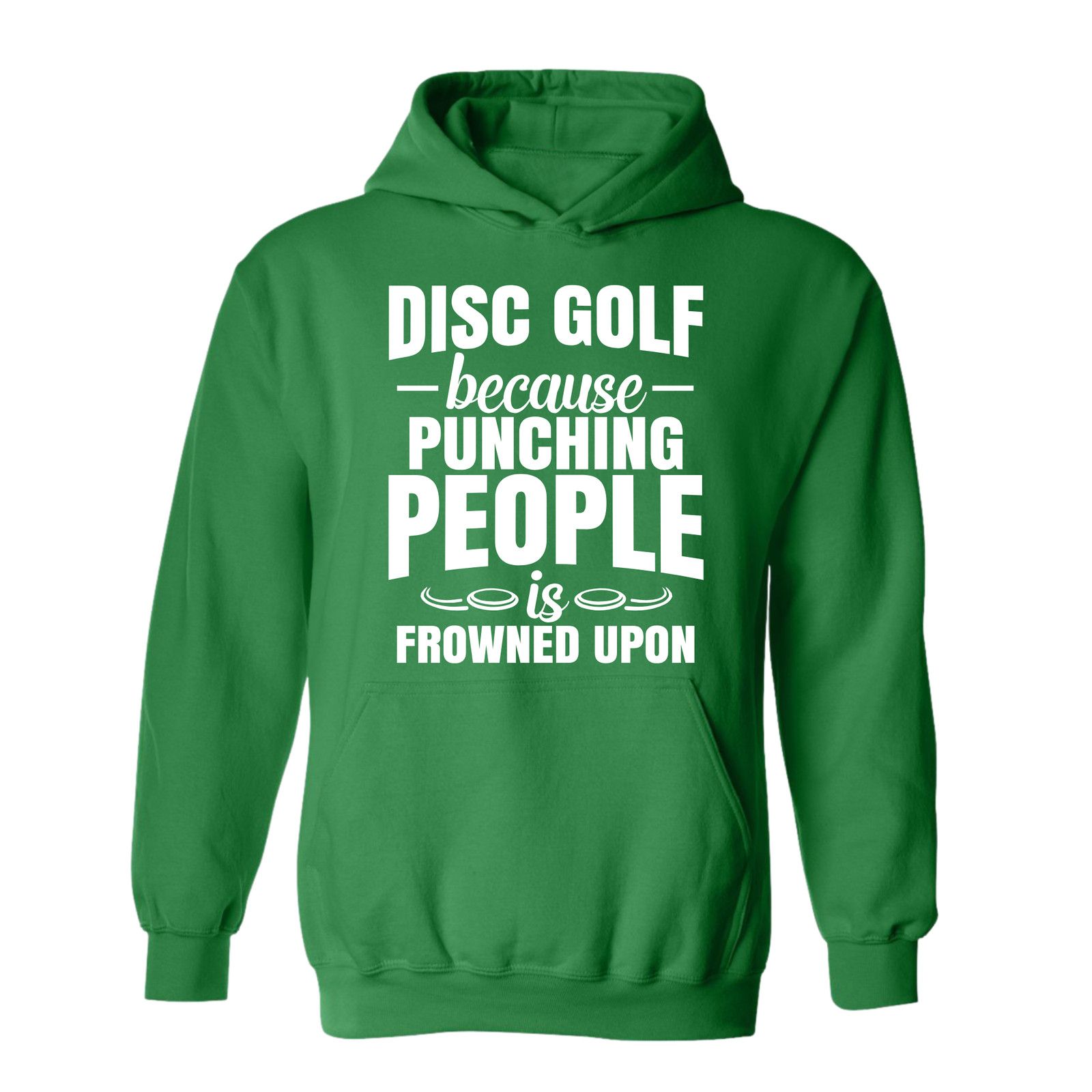 Gildan Disc Golf Hoodie Punching People Frowned Upon Sweatshirt Size US L / EU 52-54 / 3 - 7 Thumbnail