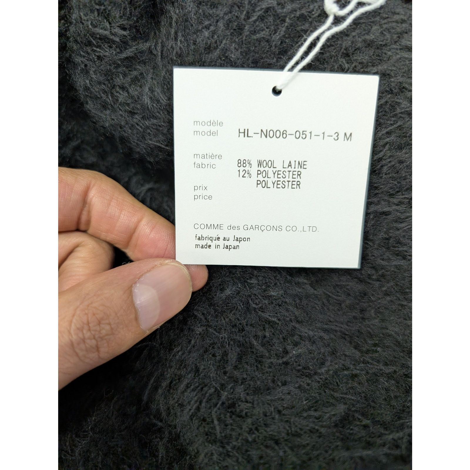 Comme des Garcons o1rshd1 Logo-Embroidery Hooded Jacket in Black Size US M / EU 48-50 / 2 - 22 Thumbnail