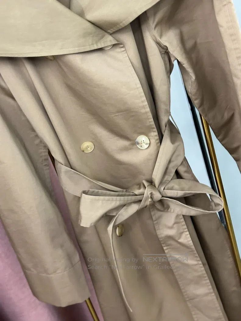 The Row The Row Khaki Belted Long Windbreaker Jacket Size S / US 4 / IT 40 - 2 Thumbnail