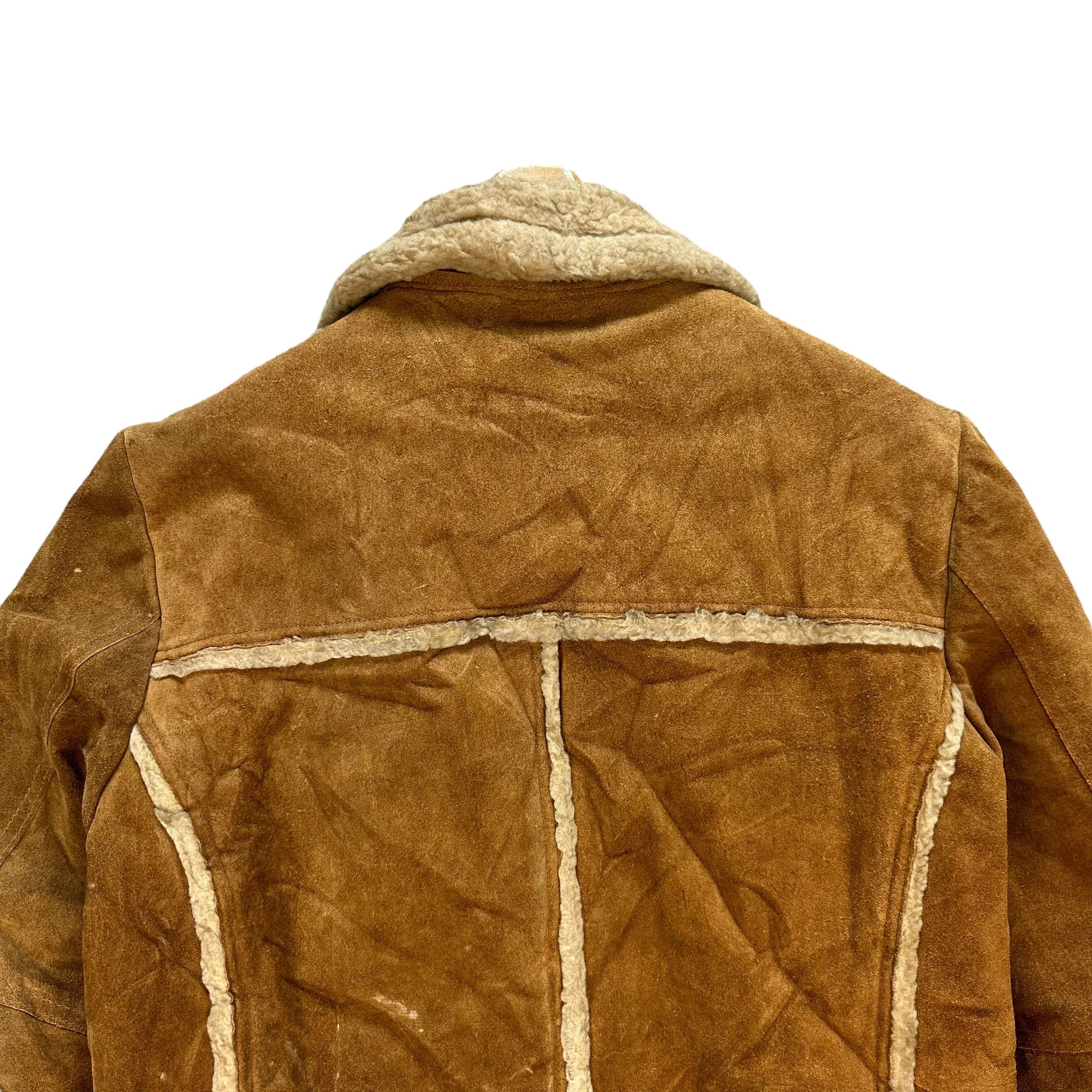 Vintage Vintage GENUINE SPLIT COWHIDE Sherpa Jacket #A77-1873 Size US M / EU 48-50 / 2 - 14 Thumbnail