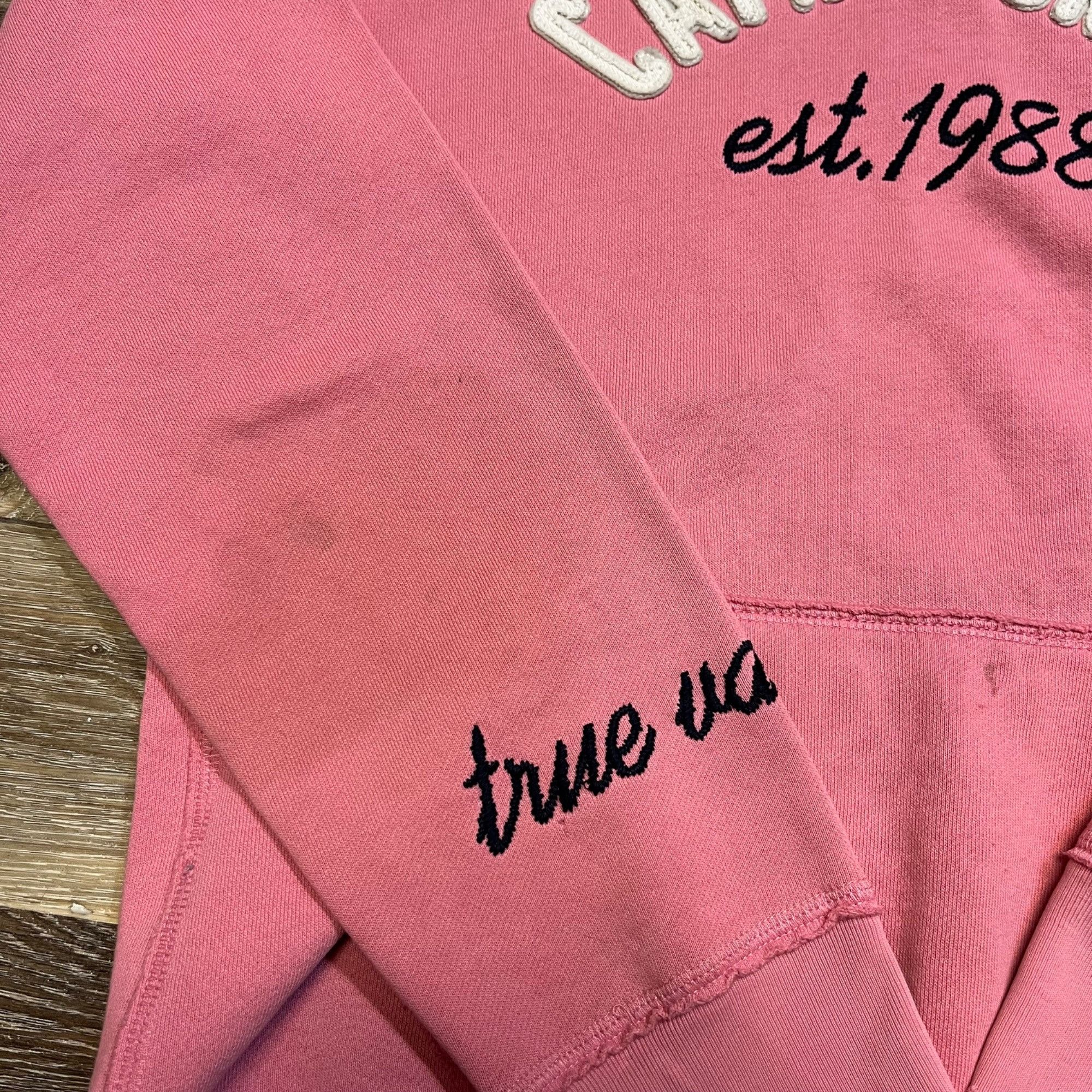 Other UK XL | Y2K Pink Campus Crew Hoodie Size XL / US 12-14 / IT 48-50 - 5 Thumbnail