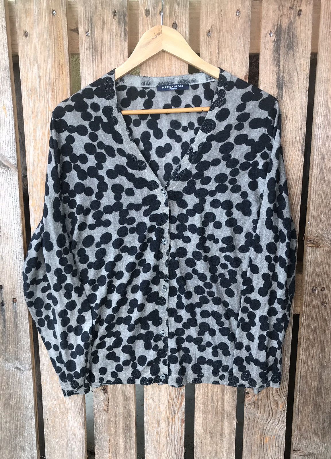 Marina Rinaldi Marina Sport Marina Rinaldi Polka Dot Cheetah Print Cardigan Size M / US 6-8 / IT 42-44 - 1 Thumbnail
