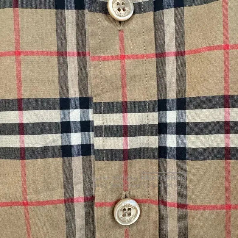 Burberry Burberry Brown Cotton Long Sleeve Shirt. Size US XL / EU 56 / 4 - 3 Thumbnail