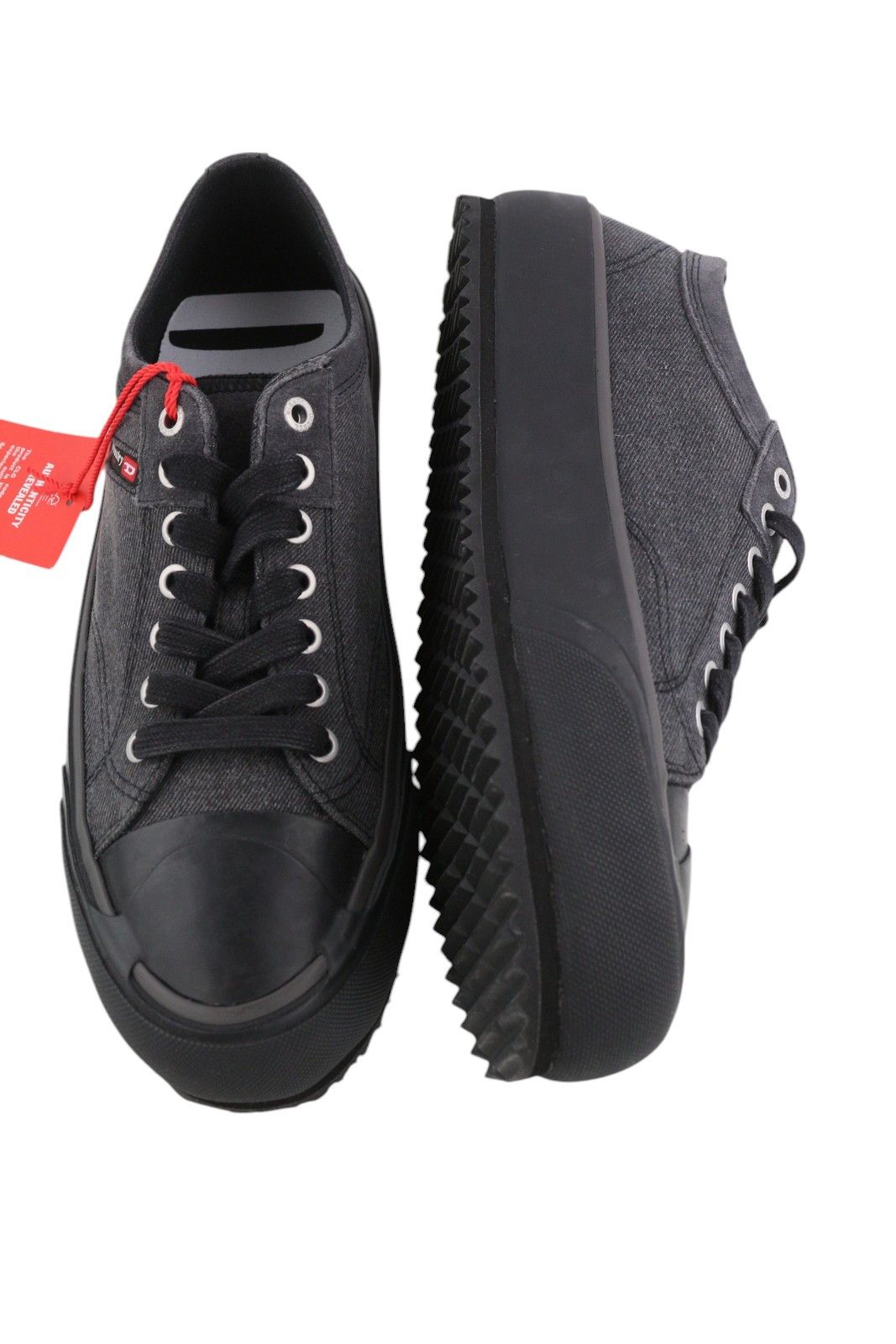 Diesel S-PRINCIPIA LOW X EU43 Unisex Low Top Black Sneakers 40950 Size US 10 / EU 43 - 6 Thumbnail