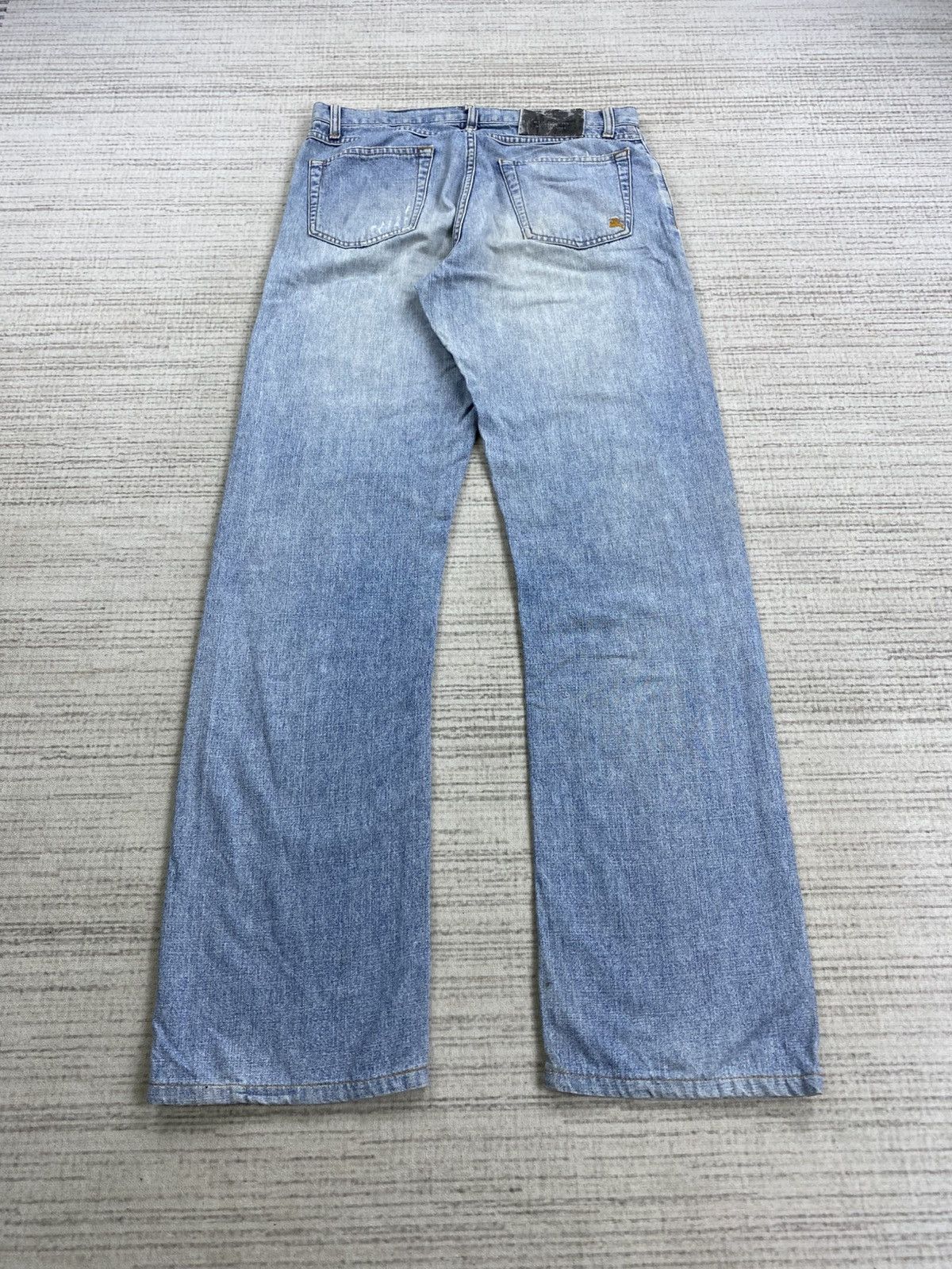 Burberry × Japanese Brand × Vintage Vintage Burberry Black Label Distressed Denim Pants Size US 30 / EU 46 - 2 Thumbnail