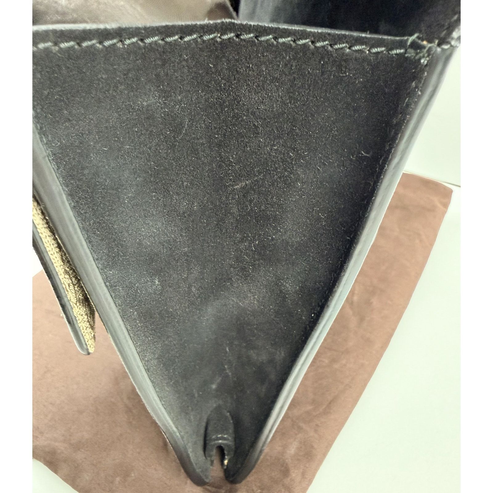 Gucci Gucci Black/Beige GG Supreme Canvas and Suede Dionysus Size ONE SIZE - 12 Thumbnail