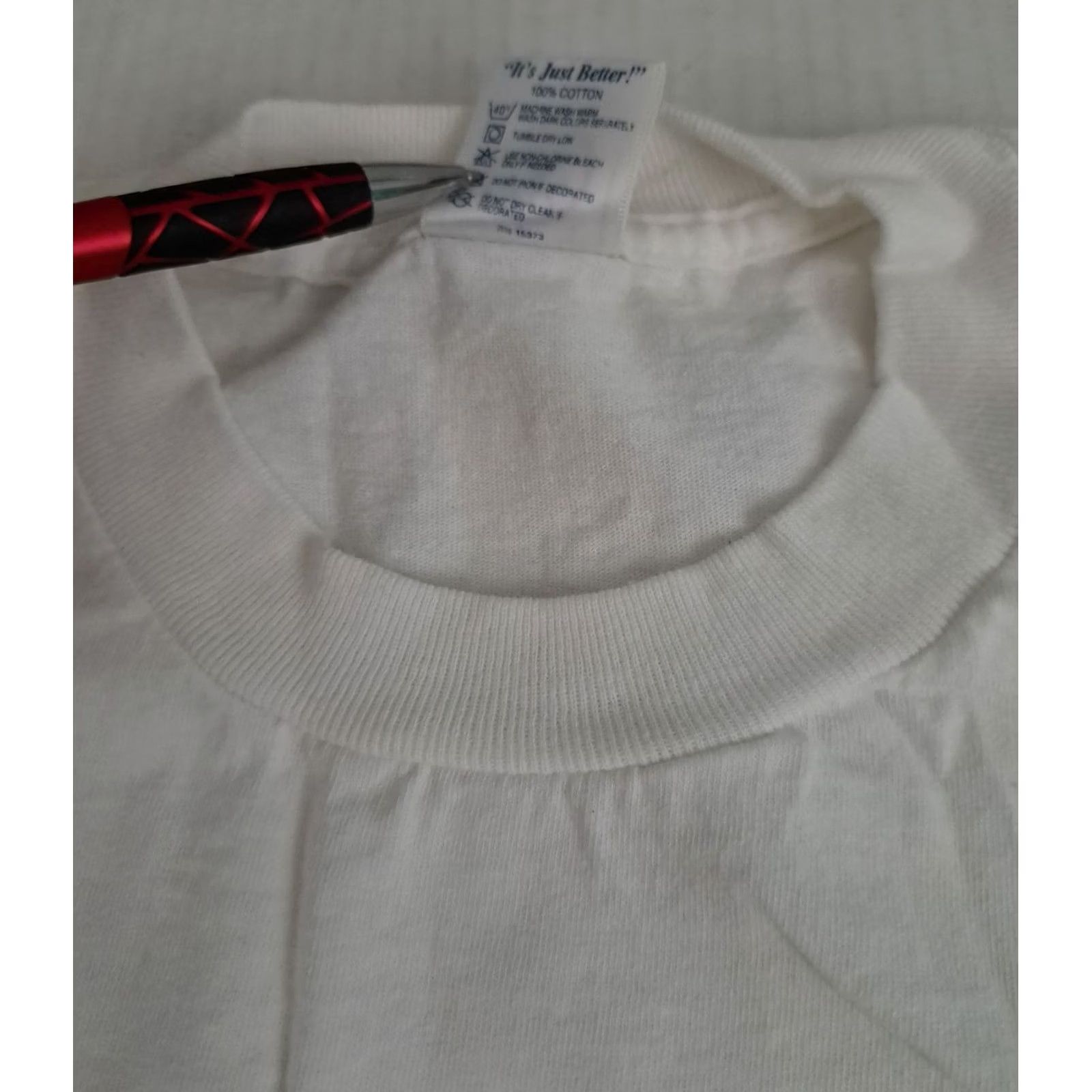 Delta VINTAGE Delta T-Shirt Bull Durham Bulldogger Bull Wrestler Crew Neck Short Sleeve Men L White Canvas Cotton Rodeo 1990s Logo Casual Shirt Size US L / EU 52-54 / 3 - 5 Thumbnail