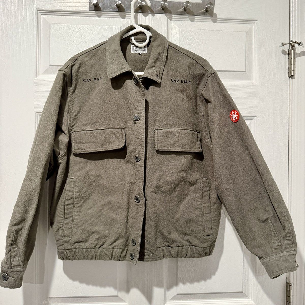 Cav Empt CAV EMPT Mol Skin Button Jacket - Grey - Size Medium Size US M / EU 48-50 / 2 - 1 Thumbnail