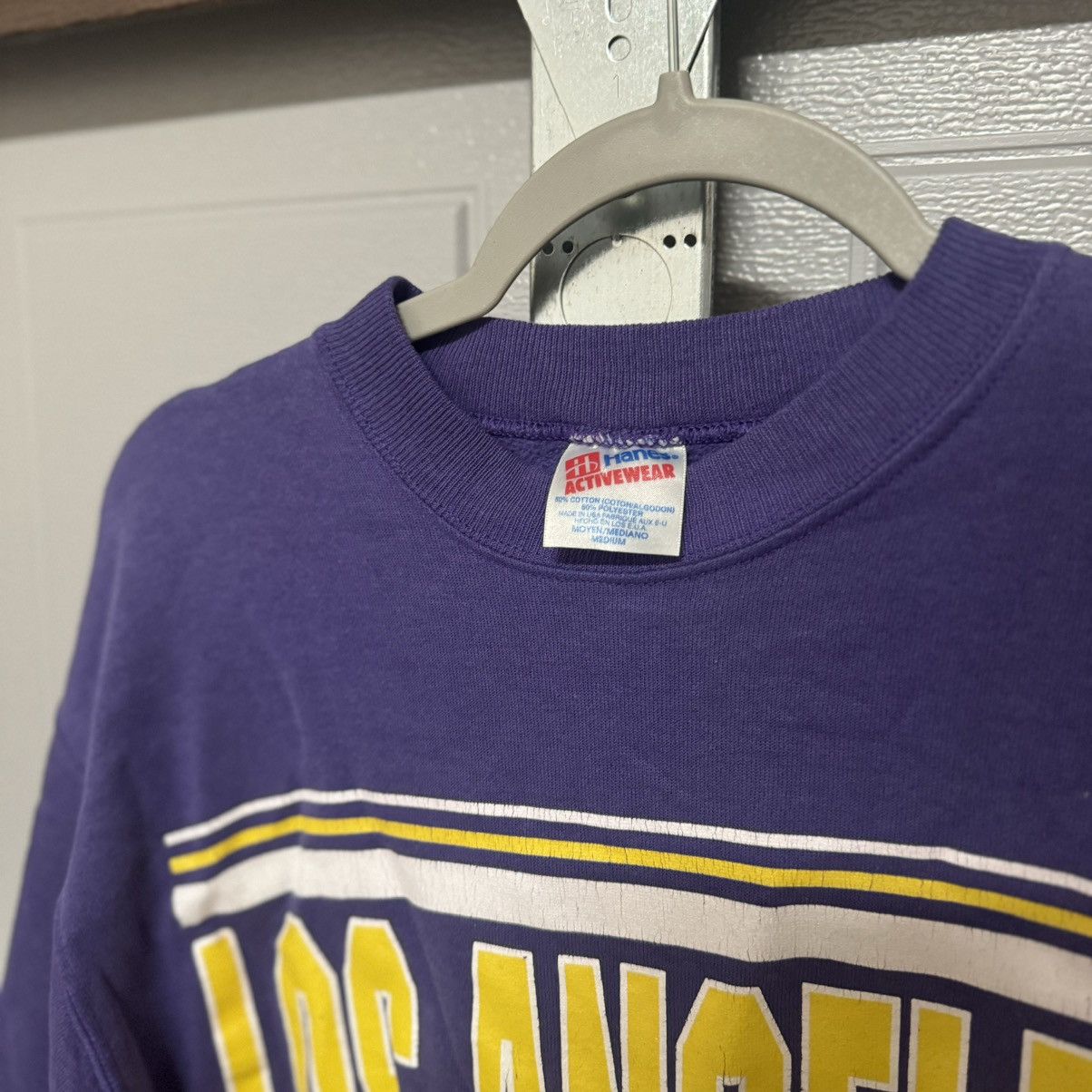 Hanes × NBA × Vintage vintage 90s Los Angeles Lakers NBA crewneck Size US M / EU 48-50 / 2 - 3 Thumbnail