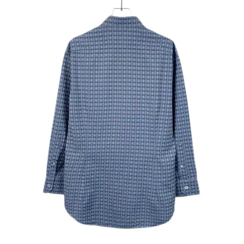 Louis Vuitton Louis Vuitton Long sleeve shirt with blue logo, full print Size US M / EU 48-50 / 2 - 2 Thumbnail