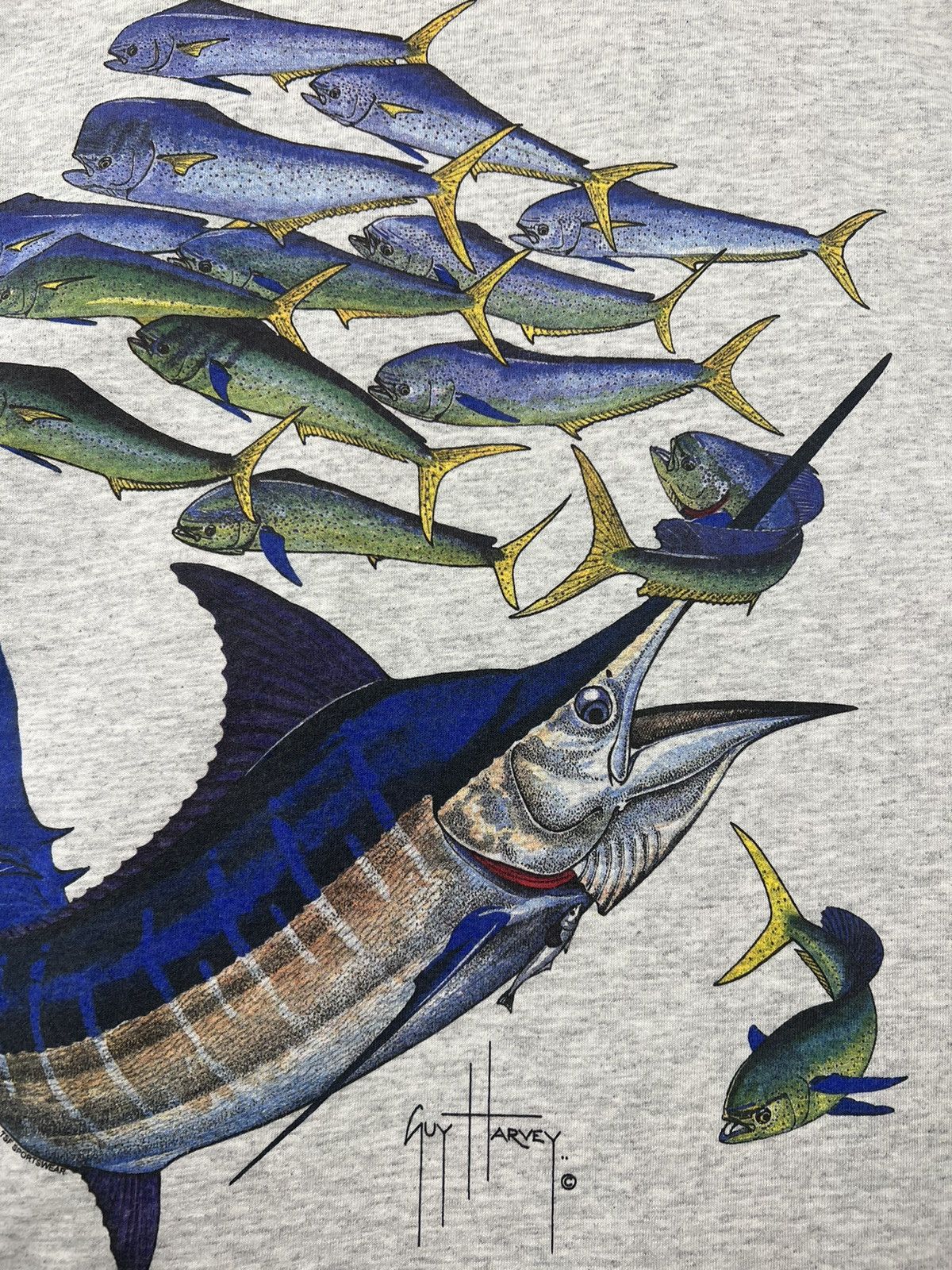 Guy Harvey × Vintage Guy-Harvey Nautical Sealife Fish Artwork Pocket Shirt Size US M / EU 48-50 / 2 - 6 Thumbnail