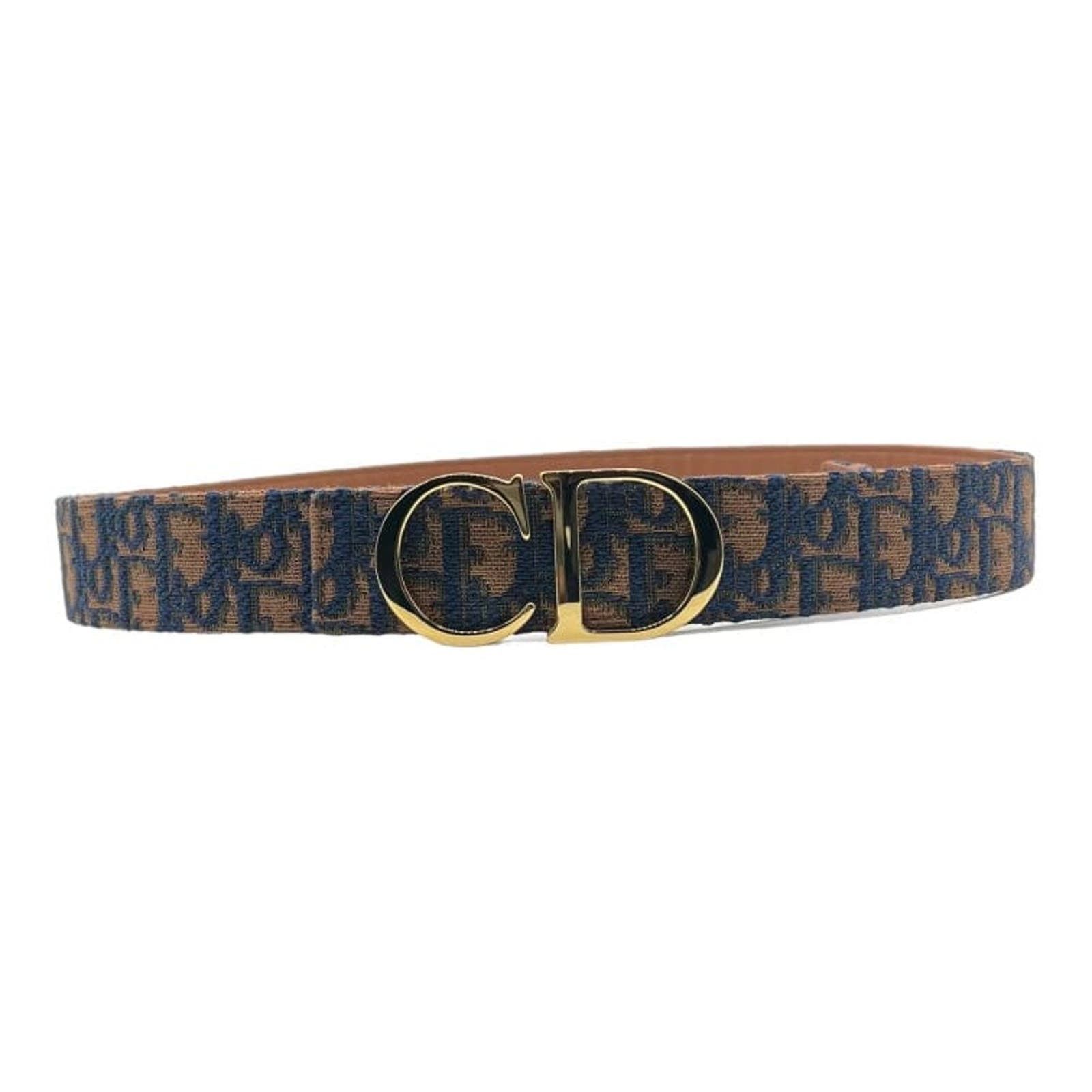 image of Dior Oblique Belt Burgundy, Men's
