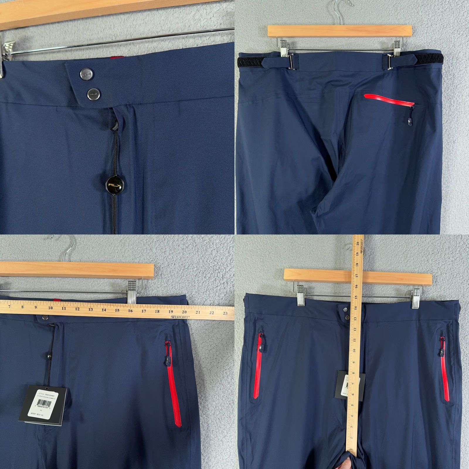 RLX Ralph Lauren VINTAGE RLX Ralph Lauren GOLF US OPEN Rain Pants Mens XL Navy NEW Size US 36 / EU 52 - 8 Thumbnail