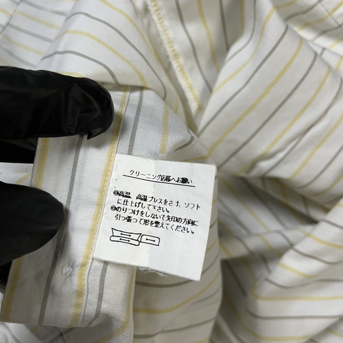 Issey Miyake Issey Miyake Vintage Yellow Stripe Button Up Shirt Classic Size US M / EU 48-50 / 2 - 4 Thumbnail