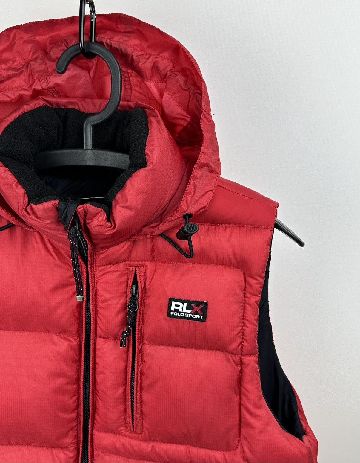 M.E. Sport RLX Polo Sport Women's Red Down Puffer Vest Hooded Size M Size US M / EU 48-50 / 2 - 2 Thumbnail