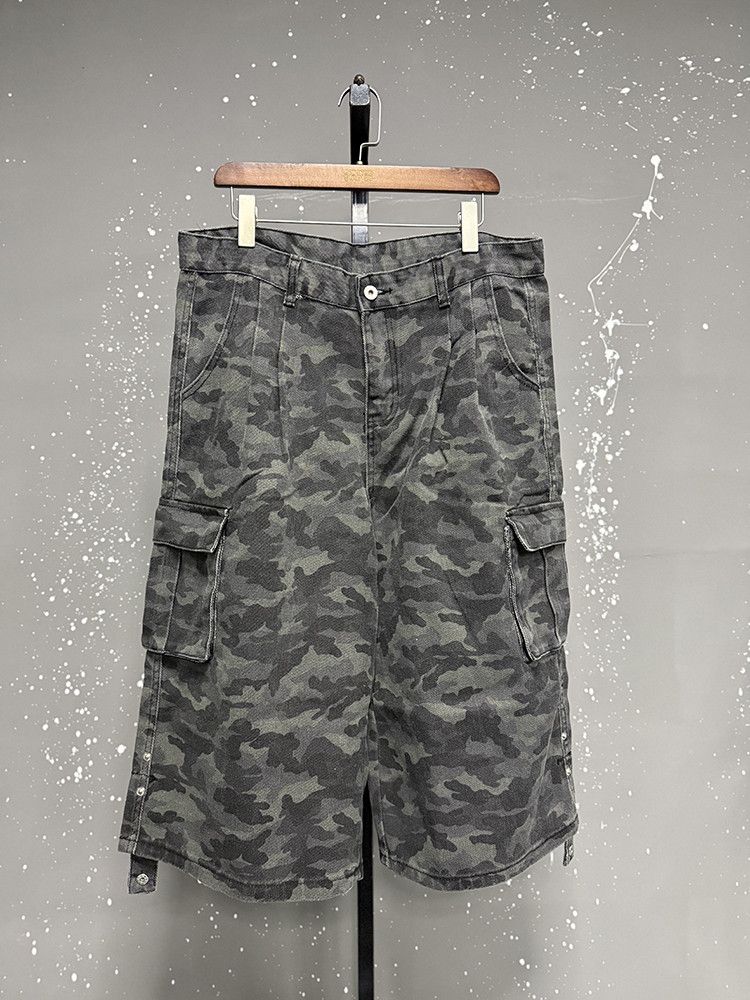 Japanese Brand × Vintage Utility military loose baggy skate cargo pants Size US 29 - 5 Thumbnail