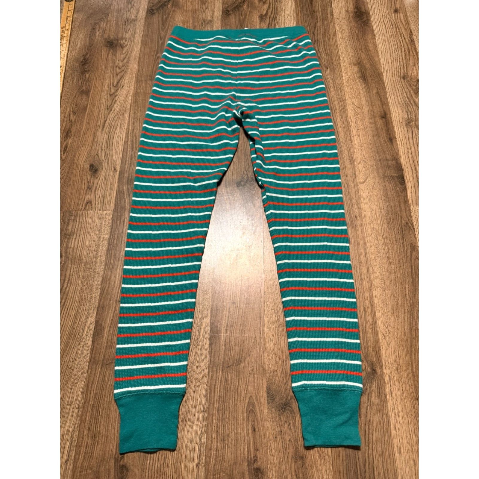 Old Navy Old Navy Pants Mens Size Medium Multicolor Green Red White Striped Sleepwear Pants Size US 31 - 2 Thumbnail