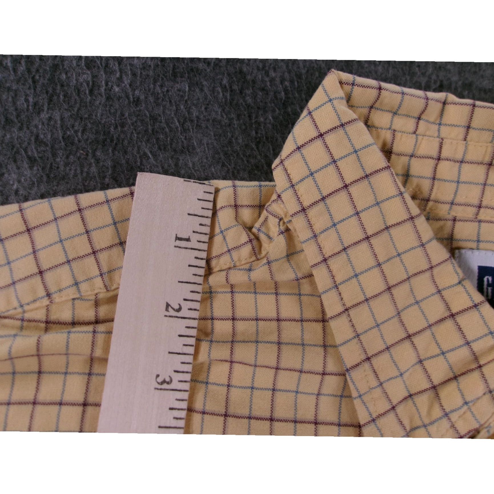 Gap GAP Shirt Mens M Yellow Plaid Oxford Classic Office Casual Heritage OCBD Button-Up Pocket Long Sleeve Size US M / EU 48-50 / 2 - 4 Thumbnail
